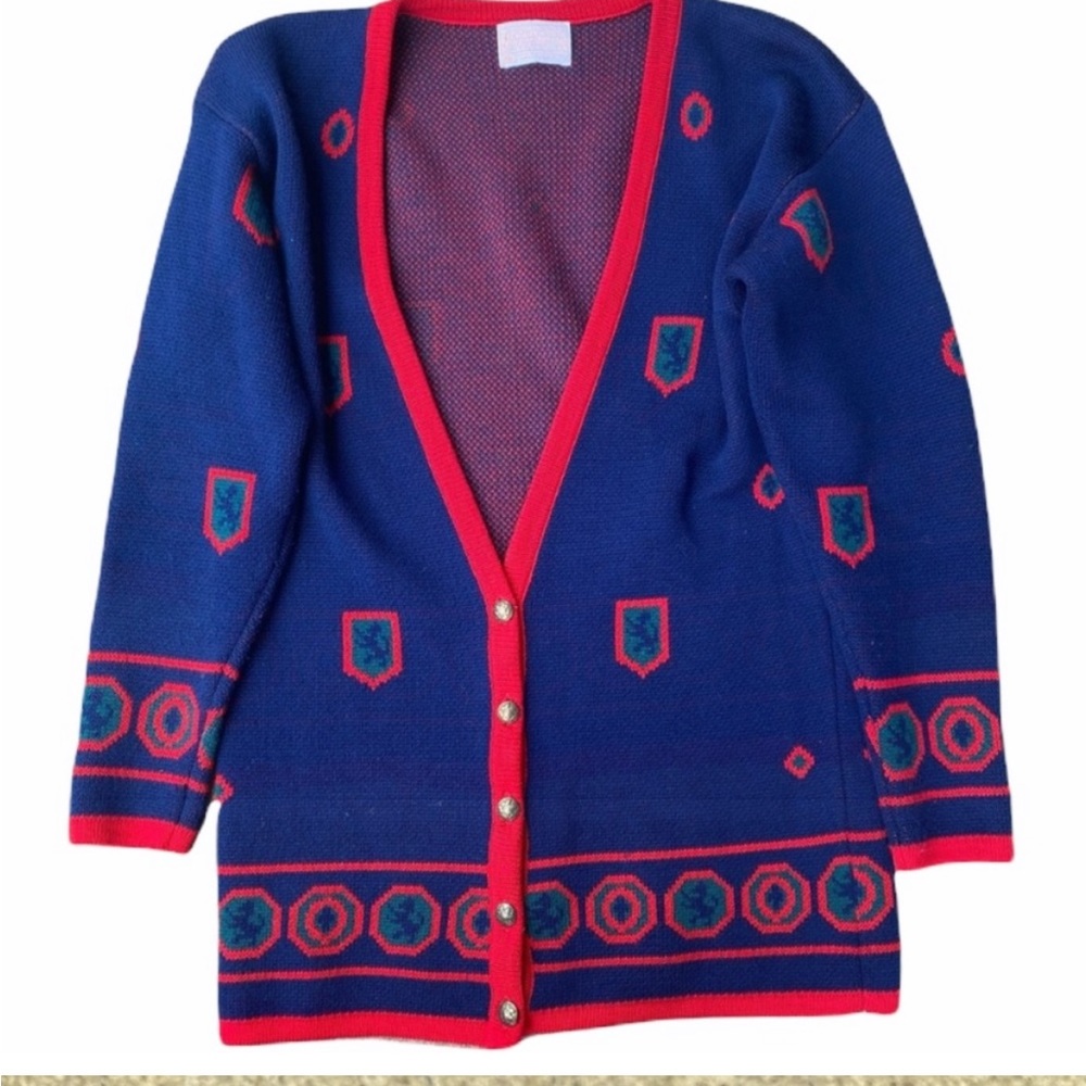 Pendleton Vintage Wool Button Front Cardigan